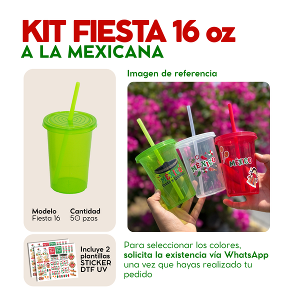 KIT FIESTA 16 oz MEXICO