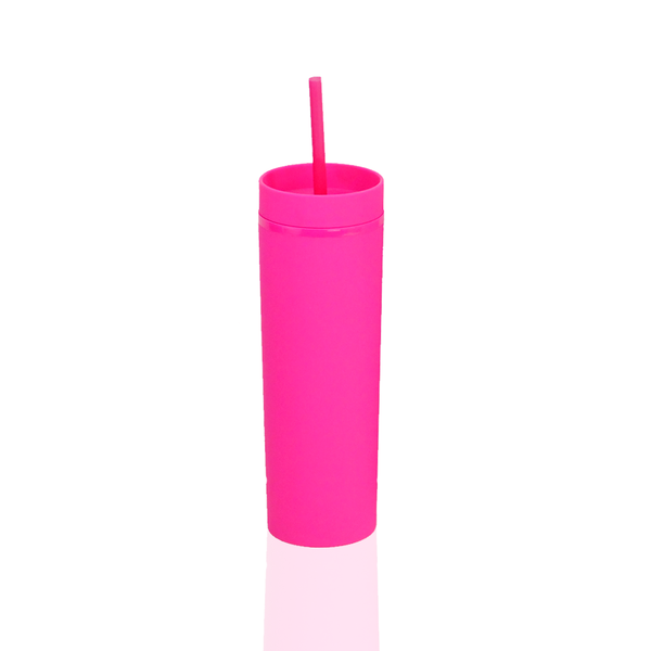 Skinny Tumbler 400 ml Rosa Neon